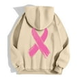 thumbnail image 6 of Cancer Awareness Hoodie for Women 2025 Long Sleeve Full Zipper Hoodies with Pockets Hooded Sweatshirt Jacket, 6 of 7