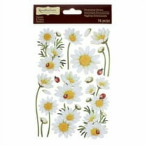 12 Packs: 16 ct. (192 total) Daisy Dimensional Stickers by Recollections