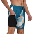 thumbnail image 2 of Balery Nurse Doctor Gnomes Bañador para hombre, shorts de playa de secado rápido con entrepierna y forro de compresión-Small, 2 of 6