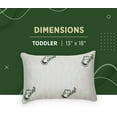 thumbnail image 5 of Comfez Shredded Memory Foam Pillow - Zippered Cooling Bamboo Cover - Adjustable Thickness for Back, Side & Stomach Sleepers (Toddler/Travel Size 13x18) 1 Pack, 5 of 8