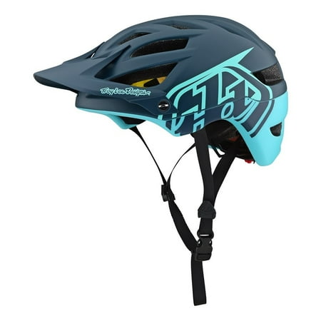 Troy Lee Designs 2019 A1 Classic MIPS Bicycle Helmet - Dark Grey/Aqua - (Best Bike Helmets 2019)