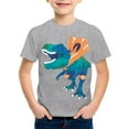 thumbnail image 3 of Hiijoy Toddler Boys Graphic Tee Dinosaur Print Short Sleeve T-Shirt Summer Casual Tshirt, Sizes 3-13, 3 of 3