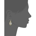 thumbnail image 4 of 1928 Jewelry "Victorian Cristallo" Crystal Clear Oval Faceted Drop Earrings, 4 of 4