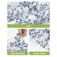 thumbnail image 4 of Navy Blue Spring Floral Bar Stool Covers Set of 6, Elegant Pastoral Flowers Stretch Washable Bar Chair Covers with Backs, Removable Pub Counter Height Chair Cover for Kitchen Dining Room Cafe, 4 of 7