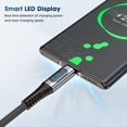 thumbnail image 5 of FIELUX USB4.0 PD 240W 5' USB-C to USB-C Cable with LED Display, Slate Gray, 5 of 7