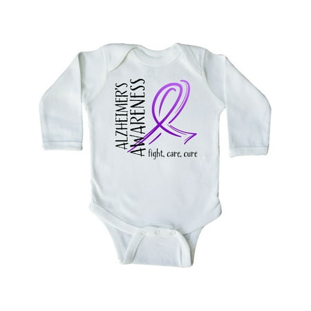 

Inktastic Alzheimers Awareness- Fight care cure Gift Baby Boy or Baby Girl Long Sleeve Bodysuit