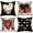 Black Decor Love Hearts, variant on Hello Valentine Love Decorative Throw Pillow Covers 18x18 Set of 4, Red Mushroom Ladybug Black White Buffalo Plaid Check Cushion Case Decor, Anniversary Wedding Farmhouse Home Sofa Decoration