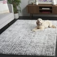 thumbnail image 3 of SAFAVIEH Tahoe Earleen Distressed Shag Area Rug, Ivory/Gray, 4' x 6', 3 of 8