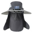 thumbnail image 4 of Outdoor Wide Brim Sun Hat With Solar Fan Wide Brim Solar Fan Outdoor Fishing Hat Solar USB Charging Solar Powered Fan Hat Men's Sun Hat Foldable Hat Ladies Summer Bucket Hat Dynamo Ladies Rain, 4 of 4