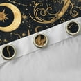 thumbnail image 4 of Homewish Moon Sun Black Out Curtains for Teens Adults Female Men,Bohemian Theme Curtains Pack of 2 (42x63 Each),Starry Sky Bedroom Curtains,Ultra Soft Home Decor, 4 of 6
