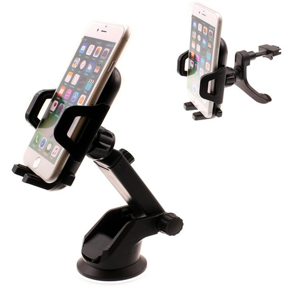 Windshield Car Mount for Samsung Galaxy A15/A14 5G Phones - Air Vent Phone Holder Glass Cradle Suction Stand Strong Grip for Galaxy A15/A14 5G