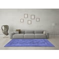thumbnail image 3 of Ahgly Company Machine Washable Indoor Rectangle Persian Blue Traditional Area Rugs, 2' x 4', 3 of 4
