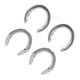 thumbnail image 4 of 4pcs Horseshoes Aluminum Alloy Light Weight Reliable Practical Horse Riding Accessory for Racecourse Farm No. 5, 4 of 5