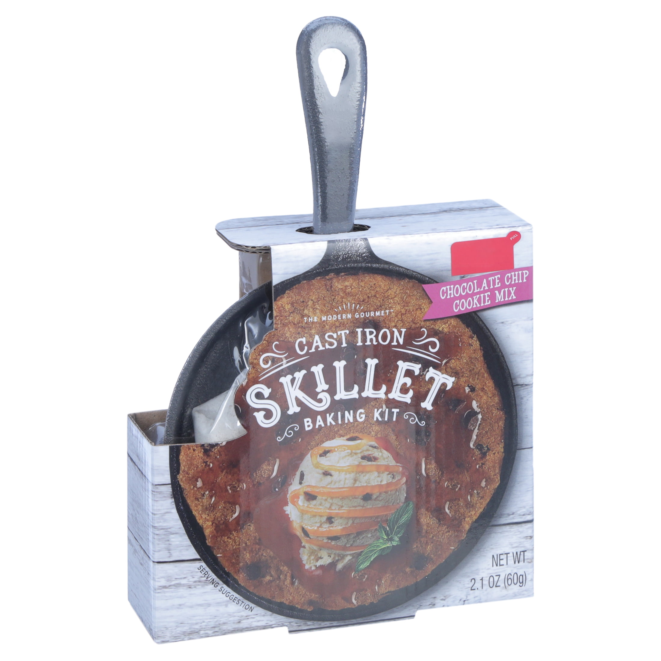  Thoughtfully Gourmet, Large Cookie Skillet Baking Kit, Made  with Nestle Chocolate Chips, Gift Set Includes Sharable Size Chocolate Chip  Cookie Mix and Reusable Large Cast Iron Skillet : Grocery 