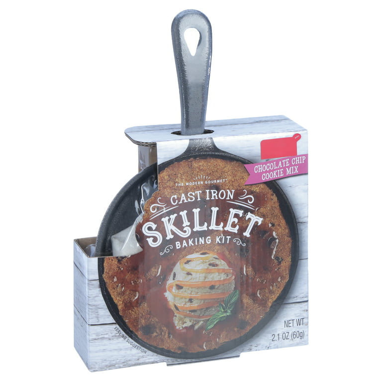 Make a cast iron skillet chocolate chip cookie with this kit