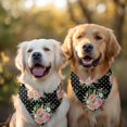 thumbnail image 2 of Dog Bandana 2 Pack,Pioneer Flower Floral Print Pattern Bandanas for Dogs,Cat Bandana,Small/ Large Dog Bandana 2 Size,Dog Bandanas Girl Boy, 2 of 6