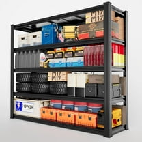 Ztysn 5-Tier Garage Shelving Heavy Duty,Extra Large Metal Shelving Units,2000lbs Capacity,Adjustable Warehouse Industrial Shelves Pallet Racking Organizer,59"L*20"W*79"H,Black