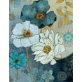 thumbnail image 2 of Robinson, Carol 12x14 Black Ornate Wood Framed with Double Matting Museum Art Print Titled - Blue Denim GardenII, 2 of 4