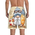 thumbnail image 3 of Yiaed Hello Summer Cute Gnome Print Men's Swim Trunks with Lining Quick Dry Sports Shorts Beach Shorts Boardshorts-Small, 3 of 5