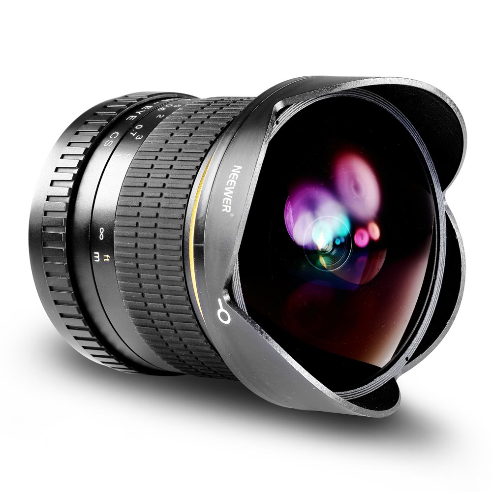 Neewer Pro 8mm f/3.5 Aspherical HD Fisheye Lens for Nikon DSLR 88mm