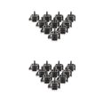 thumbnail image 1 of Methold L R Analog Joystick Control 3D Replacement Part Rocker for PS3 2piezas Tipo 2 10 piezas, 1 of 1