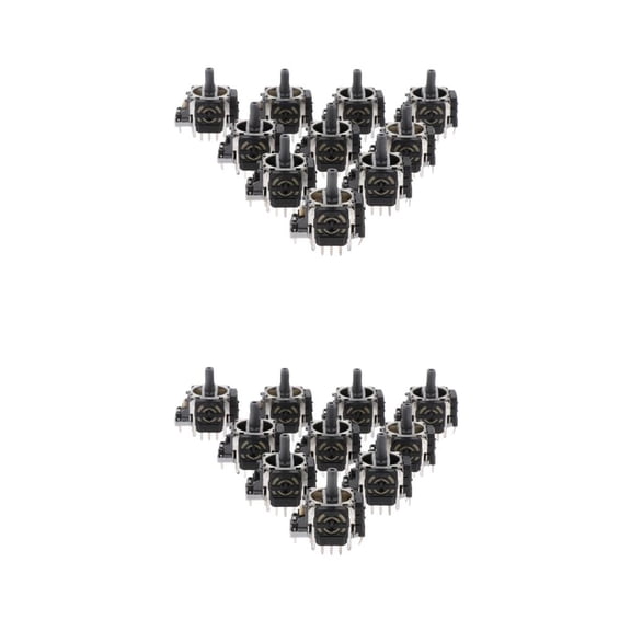 Inteprter L R Analog Joystick Control 3D Rocker Pieza de repuesto para PS3 2piezas Tipo 2 10 piezas