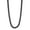 Black, variant on Men's Two-Tone Stainless Steel H-Link Chain, 24" - Brilliance Fine Jewelry