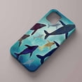 thumbnail image 2 of Tobelint Case for iphone 12 Pro Max,Sea Whales Pattern Case with Side Print,Slim Bumper Full Cover, 2 of 5