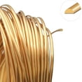 thumbnail image 3 of The Beadsmith Half-Round Craft Wire – Soft Temper Jewelry Wire, Gold Color, 18 Gauge, 4 Yards, 3 of 6