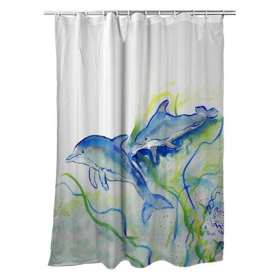 70 x 72 in. Betsys Dolphins Shower Curtain