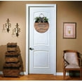 thumbnail image 4 of Eveokoki 12" Door Smile Youre On Camera No Soliciting Thank You Wooden Hanging Interior and Exterior Round Shape Decoration，Wall Porch Rustic Door Sign - Farmhouse Front Porch Decorch, 4 of 5