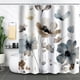 thumbnail image 1 of Cortina de ducha decorativa para baño, tela divisoria, impresión digital, cortina impermeable para baño con ganchos, sin perforaciones, 1 of 5