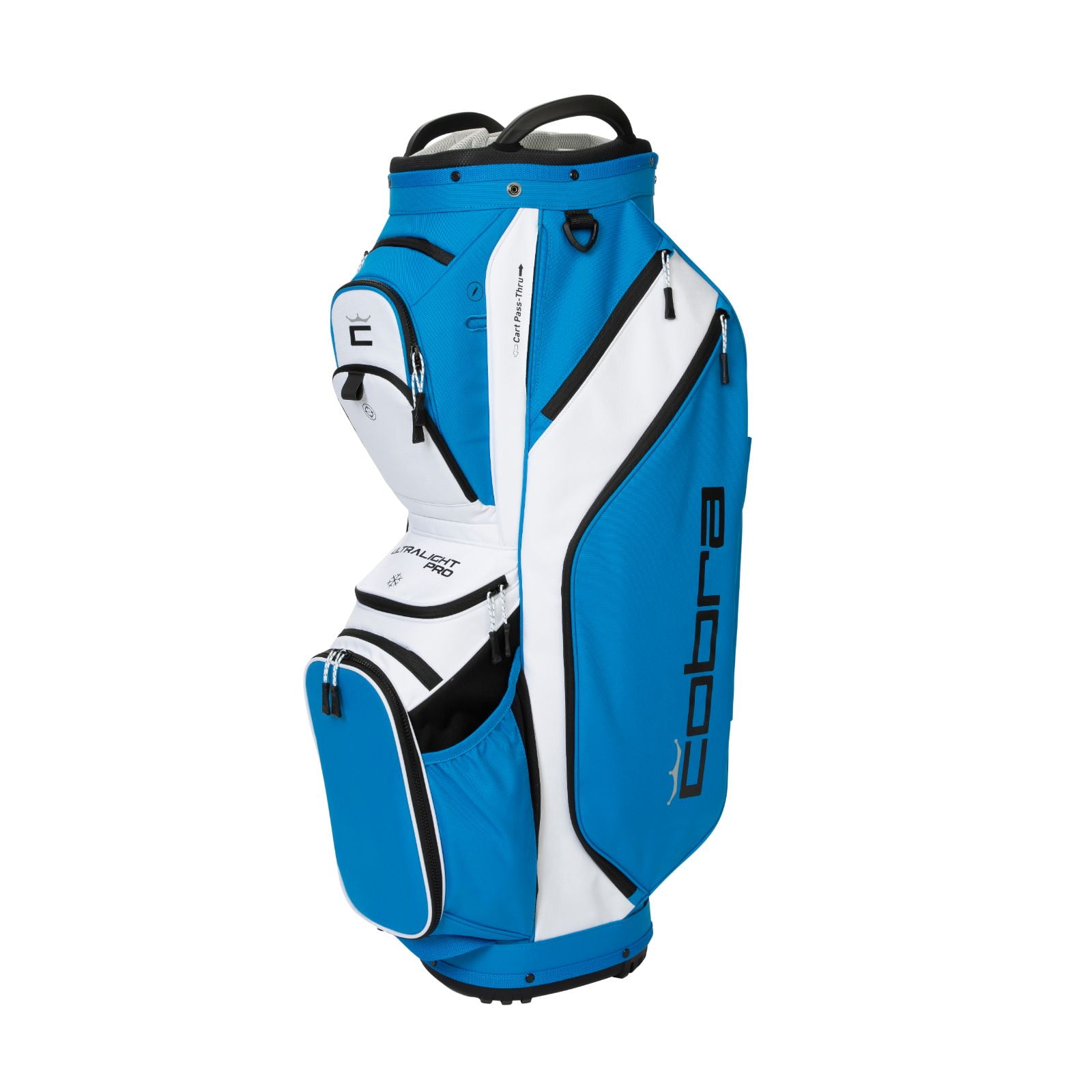 Cobra Ultralight Pro Golf Club Cart Bag, Electric Blue, White, and