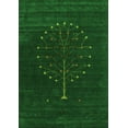 thumbnail image 1 of Ahgly Company Indoor Rectangle Abstract Green Contemporary Area Rugs, 3' x 5', 1 of 1