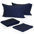 thumbnail image 2 of 300 Thread Count Full Evening Blue Sheet Set, 2 of 5