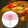 thumbnail image 5 of Chinese Umbrella Art Decor Painted Parasol For Wedding Party Oil Paper Umbrella(Pink), 5 of 8