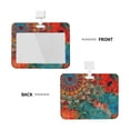 thumbnail image 2 of Bingfone Mandala Colorful Card Badge Holder,for Girls Girly Women 4 x 3 Inch Nurses School Identity Cruise Travel Name Tags Cover Protector Case, 2 of 7
