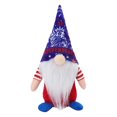 thumbnail image 1 of Gnomo de peluche del Día de la Independencia de SDJMa en liquidación - Decoraciones de elfos escandinavos Tomte - Adornos de peluche con estrellas y rayas - Figuras de enanos suecos - Regalos de, 1 of 7