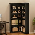 thumbnail image 7 of Garvee Large 5-Tier L-Shaped Corner Bookshelf, 35.5 x 35.5 x 72.8", Black, 7 of 7
