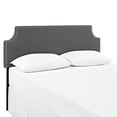 thumbnail image 4 of Modern Contemporary Urban Design Bedroom Queen Size Headboard, Grey Gray, Fabric, 4 of 4