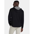 thumbnail image 3 of Hollywood Men's Thermal Button Up Hoodie with Long Sleeves, Sizes S-XL, 3 of 5