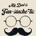 thumbnail image 4 of My Dad Is Fan-Tache-Tic Dad Jokes for Father's Day Men's Natural Crew Neck Short Sleeve Tee-XL, 4 of 4