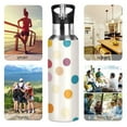 thumbnail image 7 of Yayeee 20oz Insulated Water Bottle Double Wall Stainless Steel with Flip Straw Lid, Polka Dot, 7 of 7