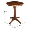 thumbnail image 5 of International Concepts 30" Round Pedestal Counter Height Dining Table, 5 of 7
