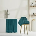 thumbnail image 5 of GLAMBURG Ultra Soft 8-Piece Towel Set - 100% Pure Ringspun Cotton, Contains 2 Oversized Bath Towels 27x54, 2 Hand Towels 16x28, 4 Wash Cloths 13x13 - Ideal for Everyday use, Hotel & Spa - Teal, 5 of 7