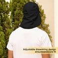 thumbnail image 4 of American Trends Mens Sun Hat with Neck Flap UV Protection Waterproof Fishing Hat Portable Safari Hat Black, 4 of 7