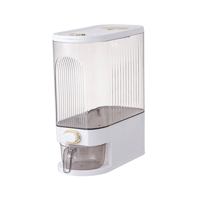 Rice Dispenser, Sealed Rice Container, Food Dispenser, Food Storge Container for White Large