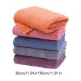 thumbnail image 3 of Fleece Squares Towel Five Pack Household Towel Set Lace Hand Towel Scouring Pad Soft And Highly Absorbent, 3 of 9