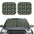 thumbnail image 6 of Lsque Mushroom House 2 PCS Windshield Sun Shade | CarFoldable Window Covers | Car Accessories Reflect UV for Universal Cars SUV Truck | Large, 6 of 7