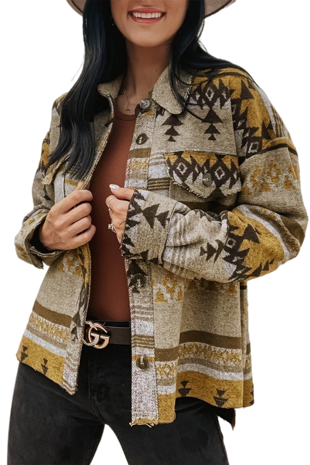 aztec print jacket walmart